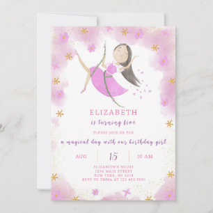 Purple Princess Invitation d'anniversaire