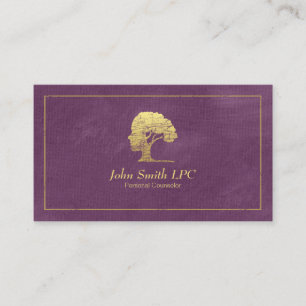 Purple Psychologist Personal Counsellor Appointment Card