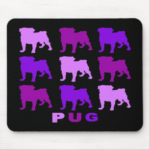 Purple Pugs Mousepad