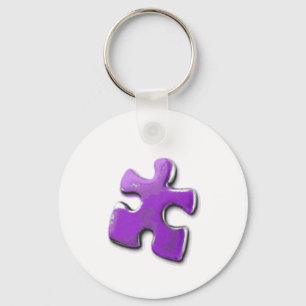 Purple Puzzle! A design also for Autism Awareness Keychain