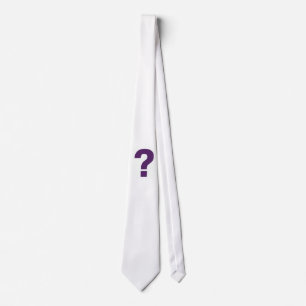 Purple Question Mark Tie