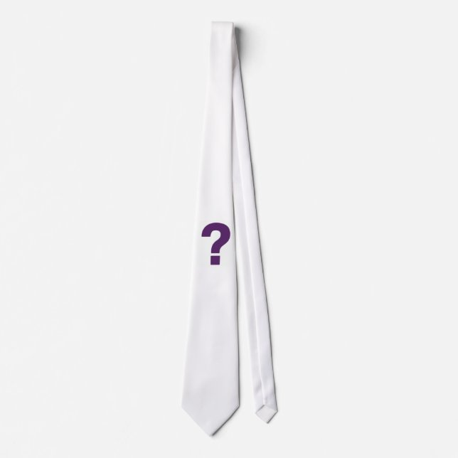 Purple Question Mark Tie (Front)
