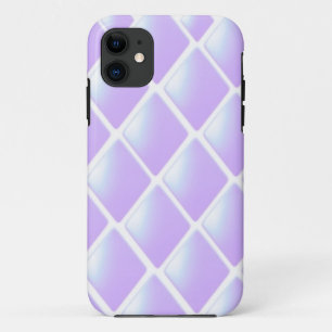 Purple Quilted Diamond Pattern iPhone 11 Case