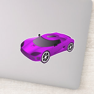 Purple Race Car Contour