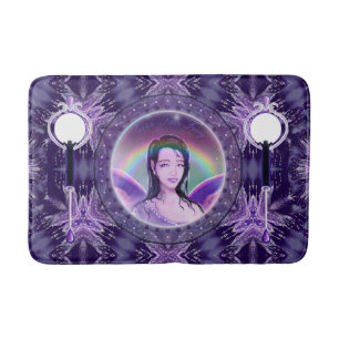 Purple rain Fairy Bath Mat