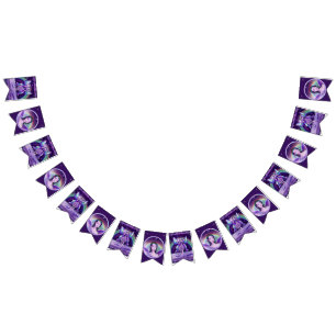 Purple rain Fairy Bunting Flags