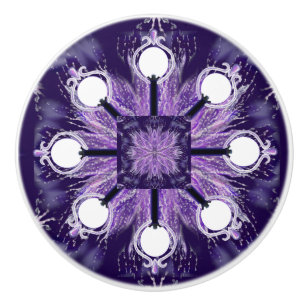 Purple rain Fairy Ceramic Knob