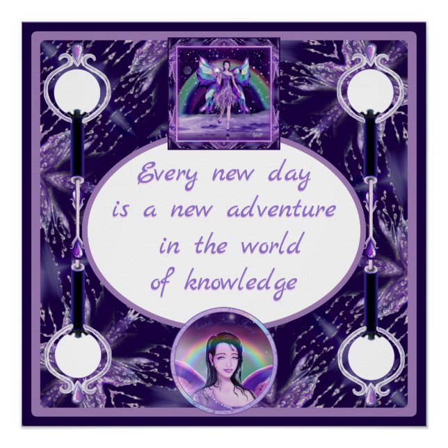 Purple rain fairy poster (Front)