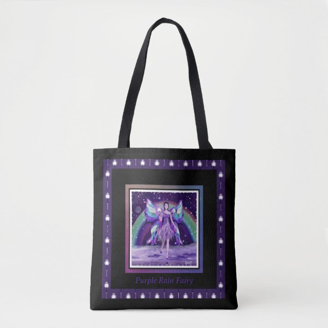Purple rain Fairy Tote Bag (Front)
