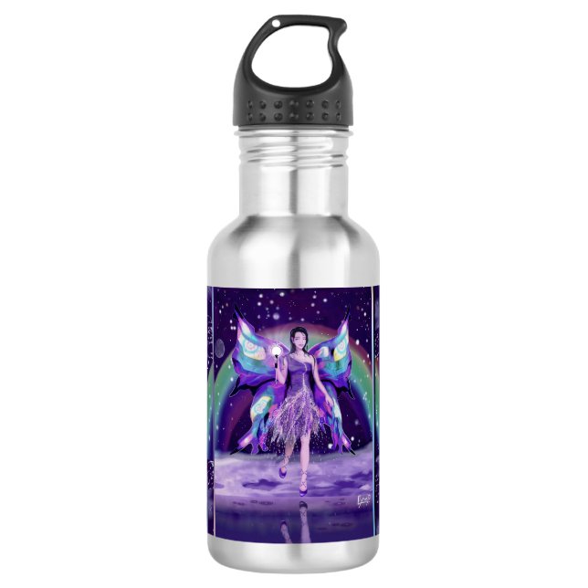 Purple Rain Fairy Water Bottle (Front)