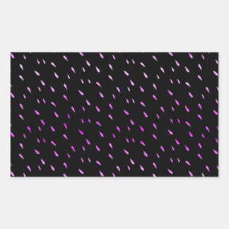 Purple Rain Faux Foil Metallic Black Background Sticker