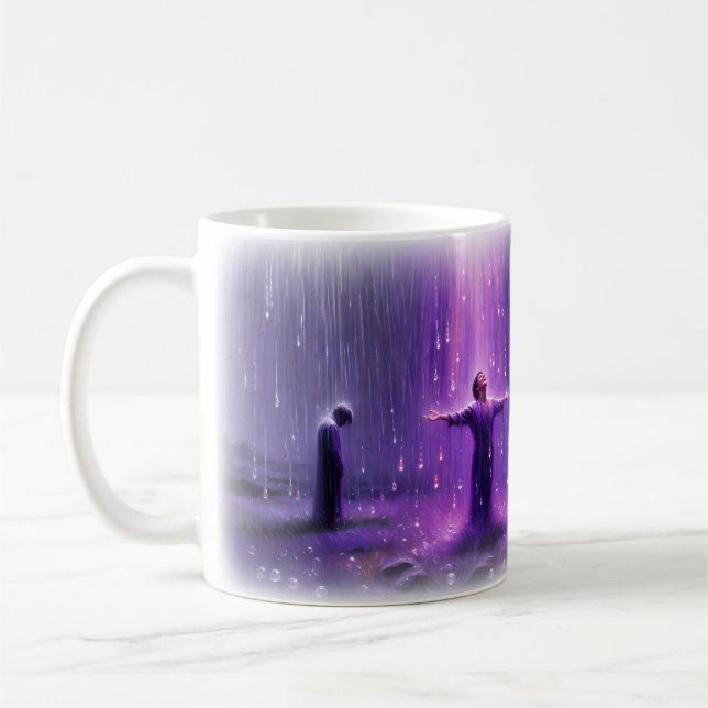 Purple Rain Storm of Surrender Dreamy Mug (Left)