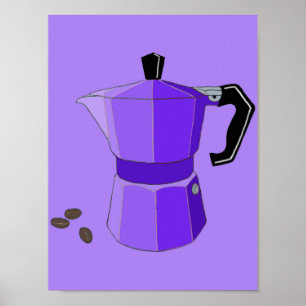 Purple Rainbow Espresso Poster