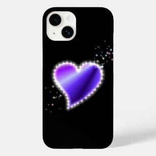 Purple Rainbow Heart with Stars Case-Mate iPhone 14 Case
