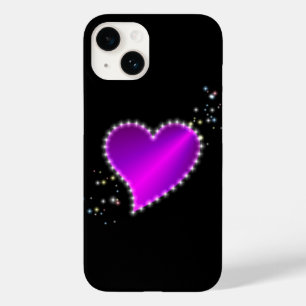 Purple Rainbow Heart with Stars Case-Mate iPhone 14 Case