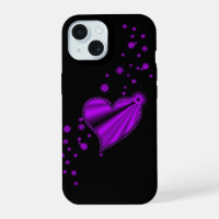 Purple Rainbow Heart with Stars