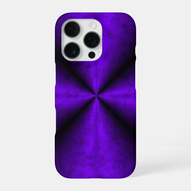 Purple Rainbow in Elephant Skin Leather Optik iPhone Case (Back)