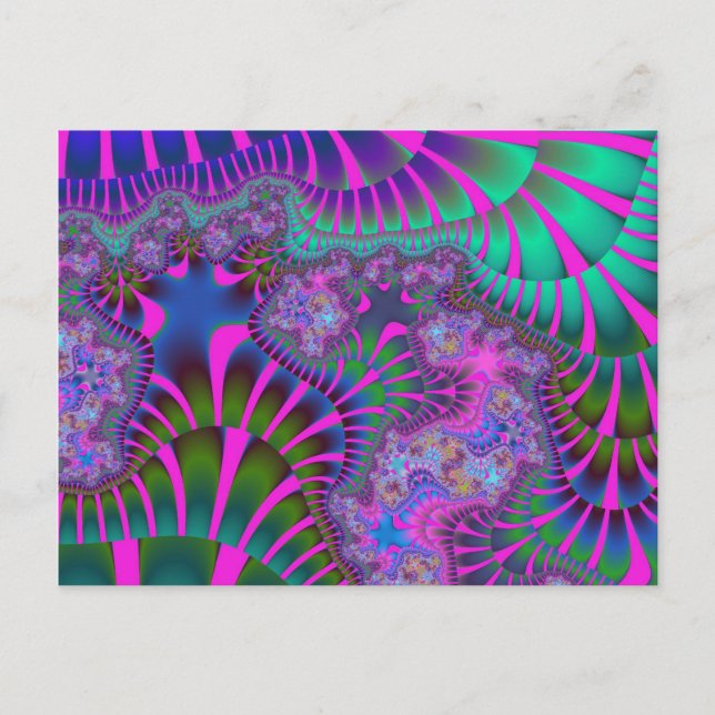 Purple Rainbow Melt Postcard (Front)