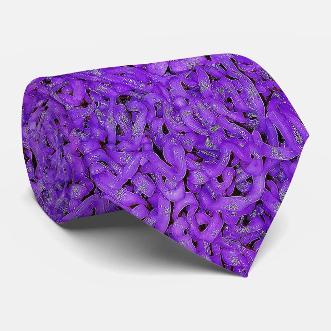 Purple Ramen Tie (Rolled)