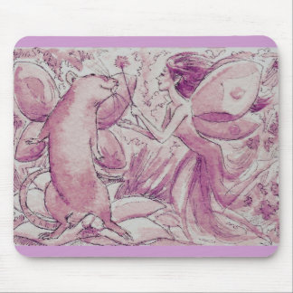 Purple Rat Fairy Mouse Pad