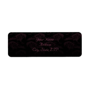 Purple Raven Gothic Return Address