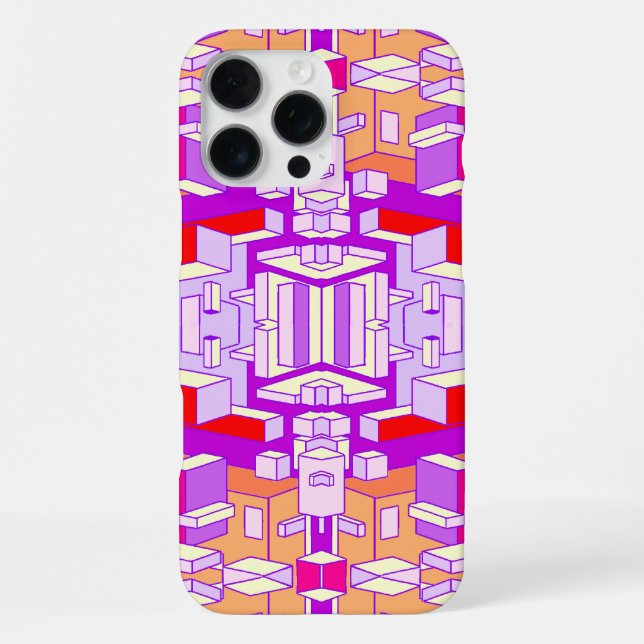 Purple, Red and Orange Phone Case (Back)