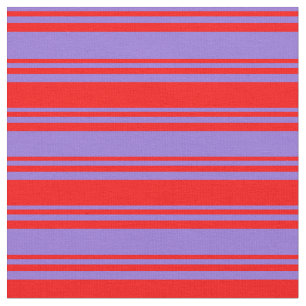 Purple & Red Coloured Lined/Striped Pattern Fabric