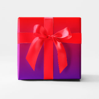 Purple Red Gradient Wrapping Paper
