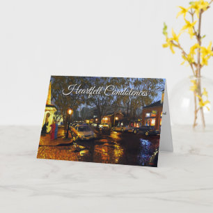 Purple Red Orange Memorial Irish Blessing Sympathy Card