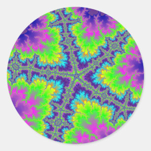 Purple Reef Starfish Classic Round Sticker