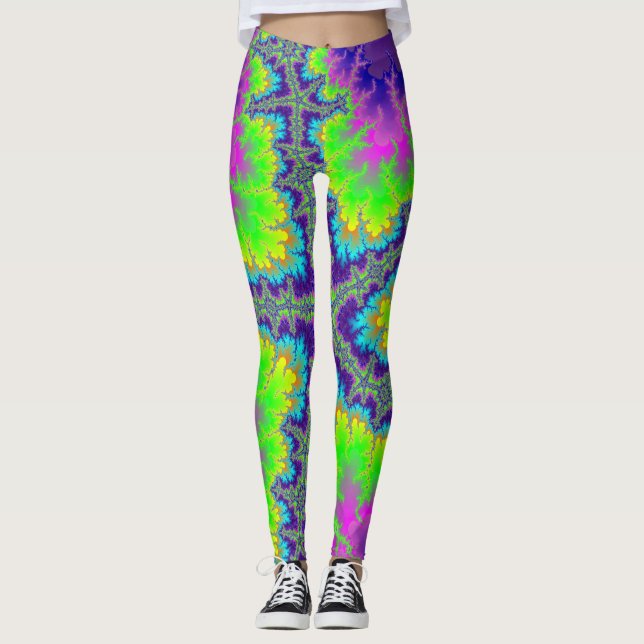 Purple Reef Starfish Leggings (Front)