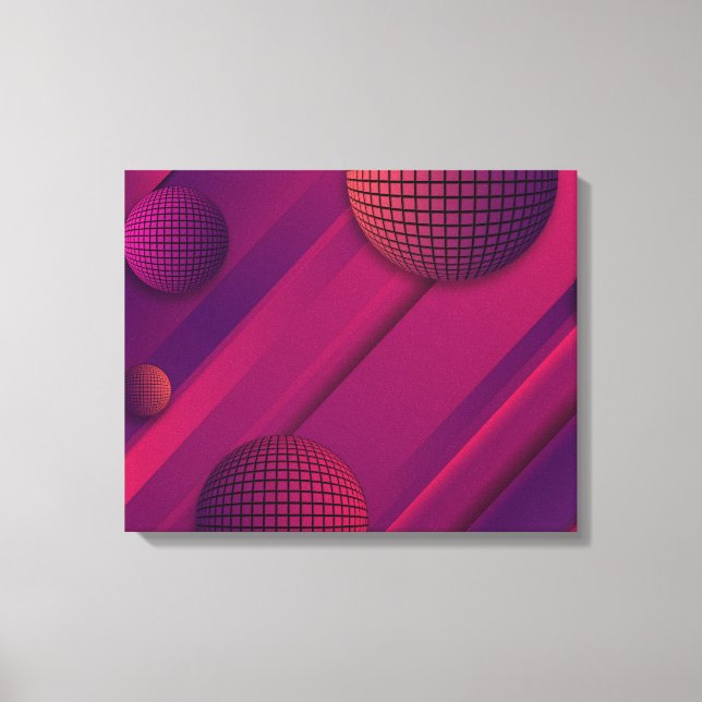 Purple Resonance Canvas Print (Front)