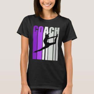 Purple Retro Dance Coach Instructor Teach Teaching T-Shirt
