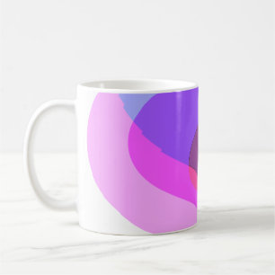 Purple Retro Groovy Abstract 409 Coffee Mug