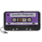 Purple Retro Mixtape Cassette Personalized Speaker