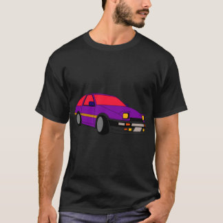 Purple Retro Oversized T-Shirt