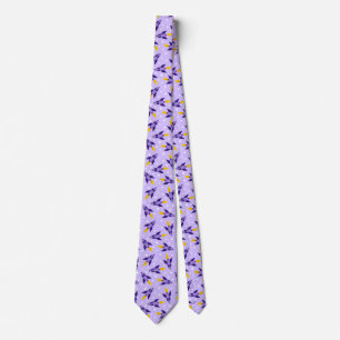 Purple Retro Rocket Tie