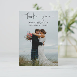 Purple rêves Carte de remerciements de fleurs styl