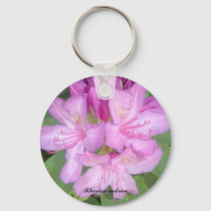 Purple Rhododendron Keychain