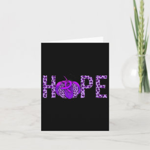 Purple Ribbon Alzheimerheimer's Awareness Month Pu Card