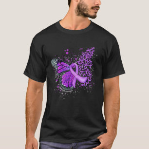 Purple Ribbon Alzheimer's Awareness Dripping Butte T-Shirt