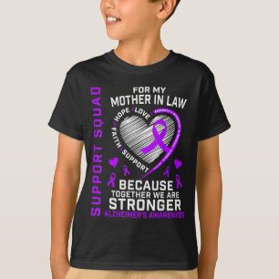 Purple Ribbon Alzheimers Awareness Shirts Mother