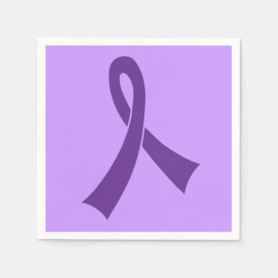 Purple Ribbon Awareness event Napkin