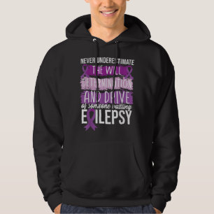 Purple Ribbon Epilepsy Warrior Hoodie