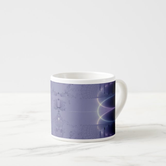 Purple Ribbon Espresso Cup (Front Right)