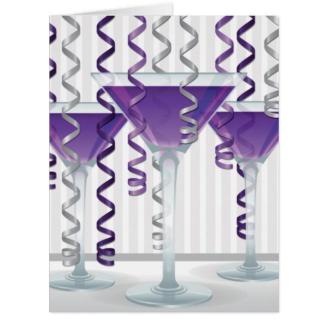 Purple ribbon et cocktail (Devant)