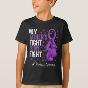 Purple Ribbon Father Overdose Awareness T-Shirt