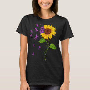 Purple Ribbon Fibromyalgia Awareness Month Warrior T-Shirt