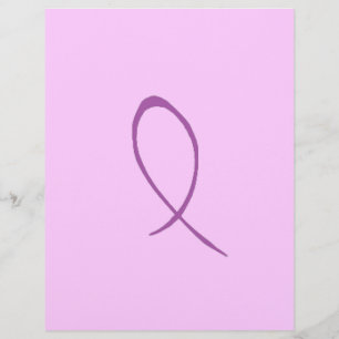 Purple Ribbon Flyer