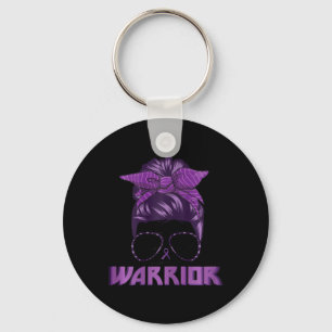 Purple Ribbon Heimer Heimerheimers Warrior Heimerh Keychain